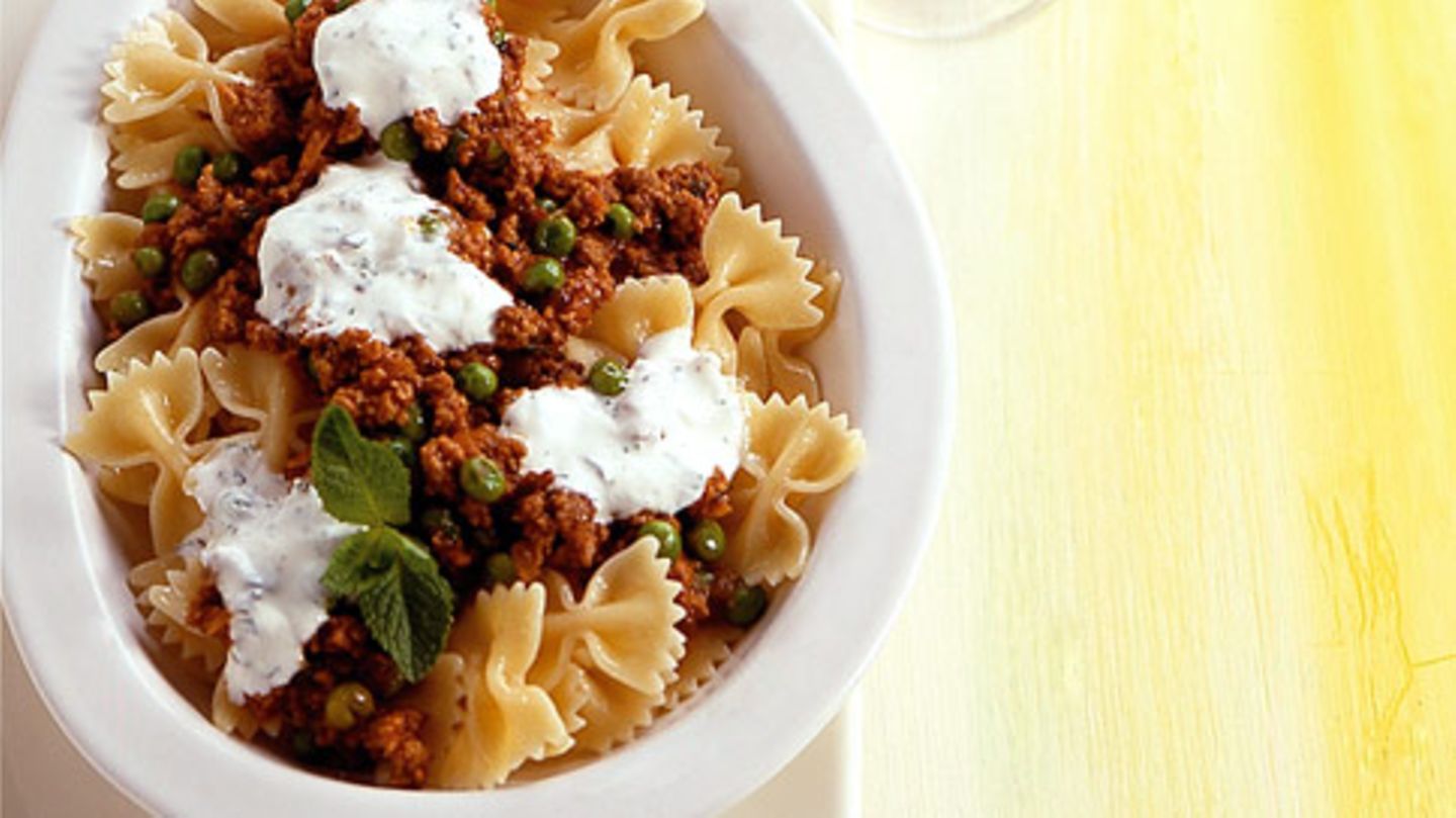 Farfalle mit Hacksauce Rezept - [ESSEN UND TRINKEN]