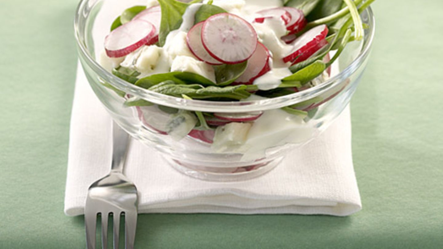 Spinat-Radieschen-Salat Rezept - [ESSEN UND TRINKEN]