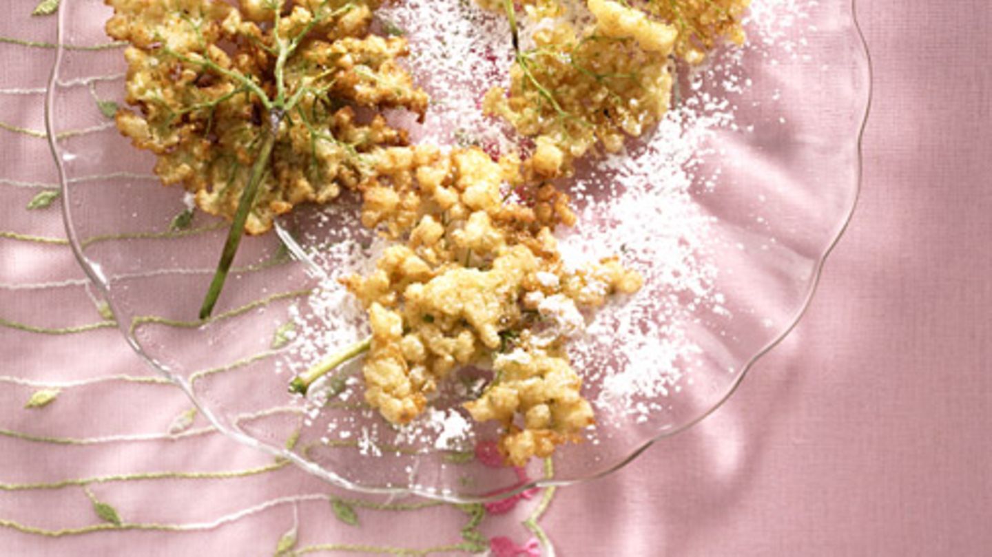 Gebackene Holunderblüten Rezept