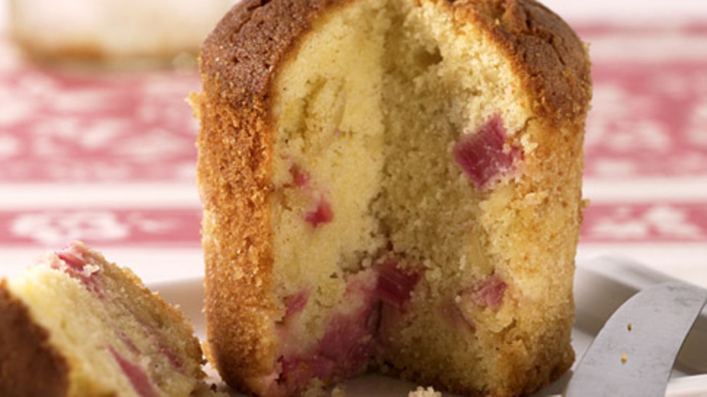 Vanille-Rhabarberkuchen im Glas Rezept