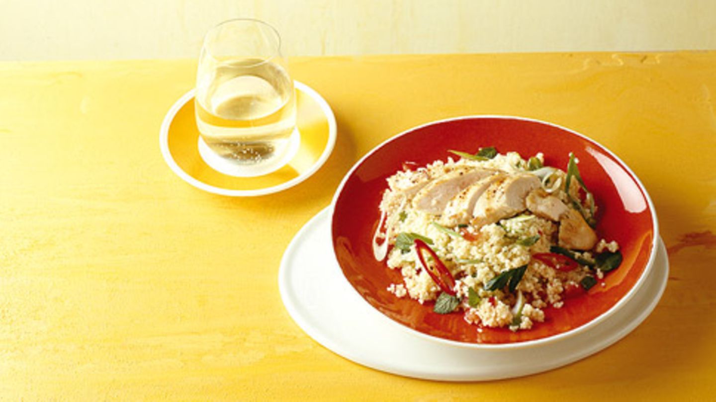 Couscous-Salat mit Hähnchen Rezept