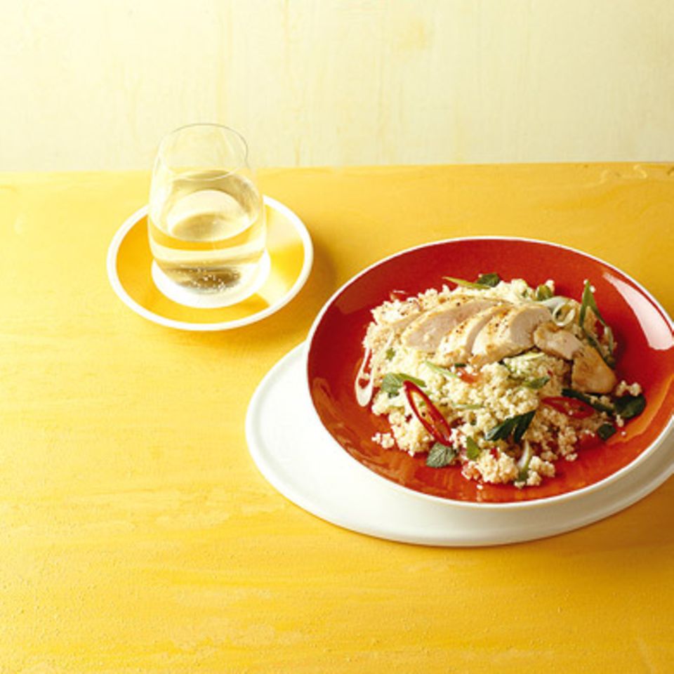 Couscous-Salat mit Hähnchen