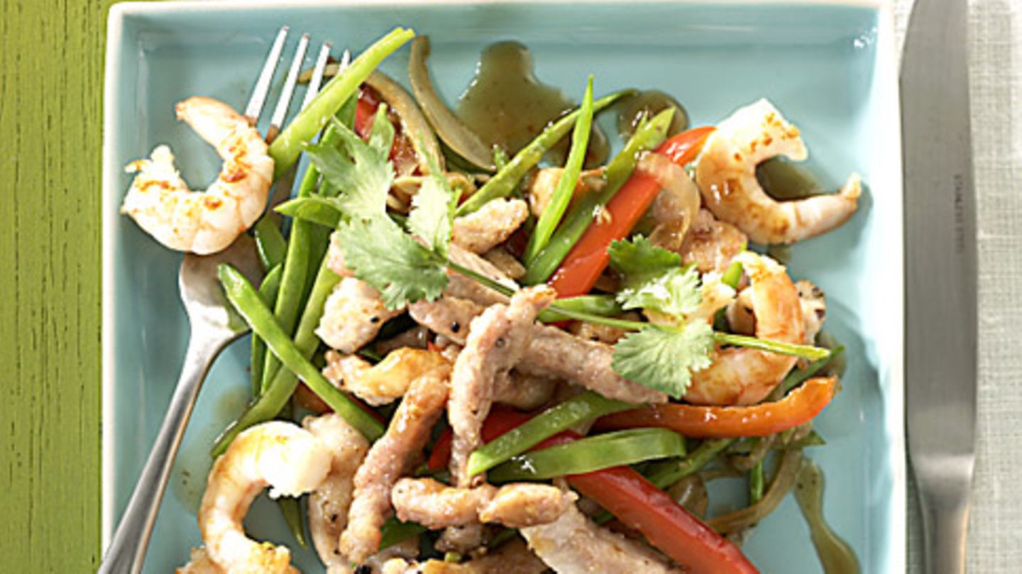 Geschnetzeltes mit Garnelen Rezept