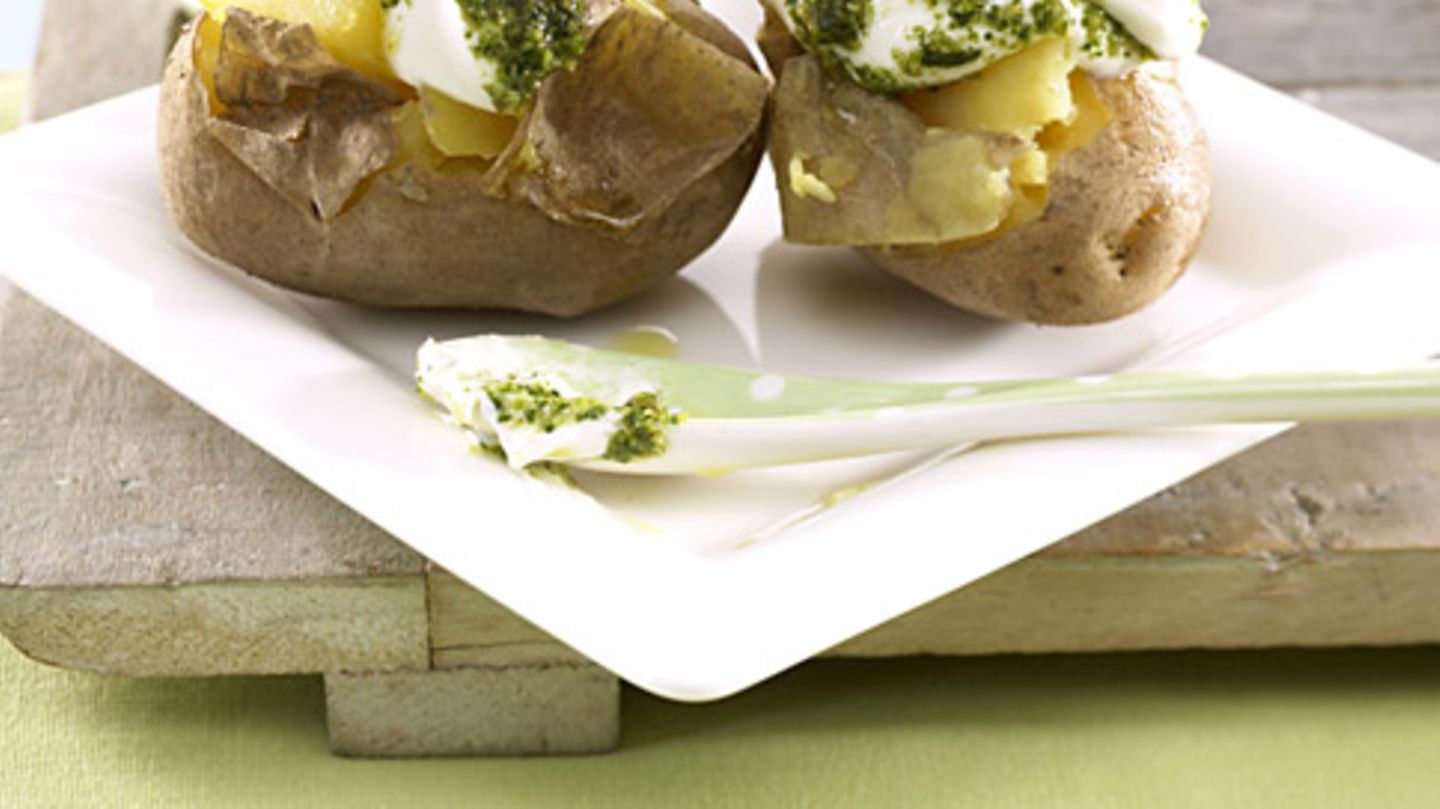 Kartoffelfächer Mit Radieschen Quark — Rezepte Suchen
