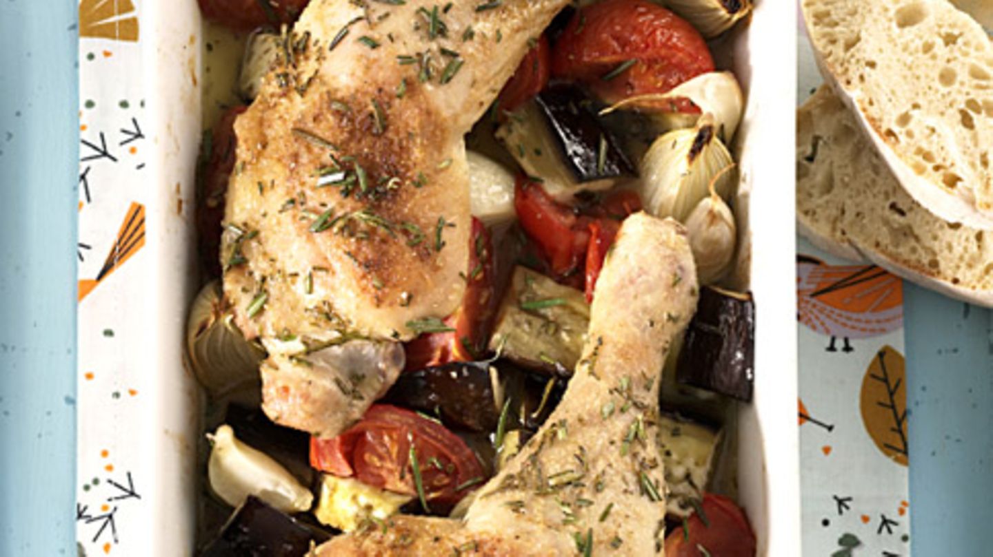 Italienische Hähnchenkeulen Rezept