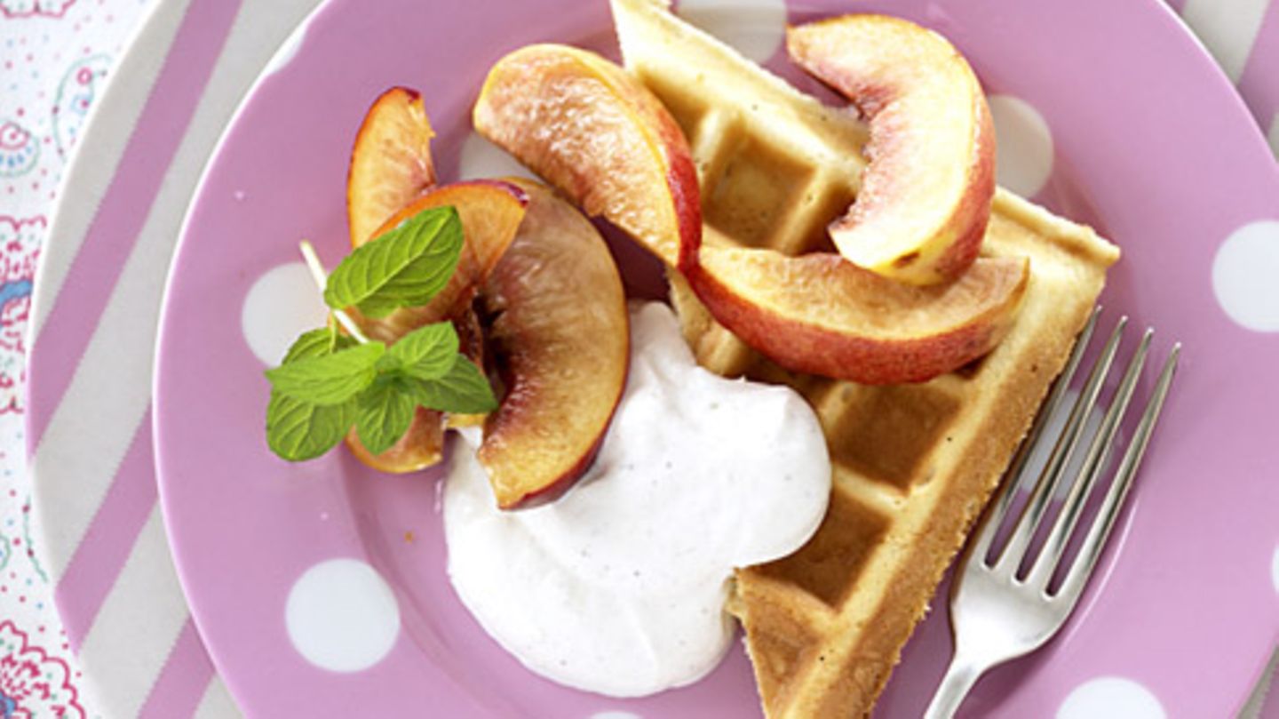 Nektarinenwaffeln Rezept