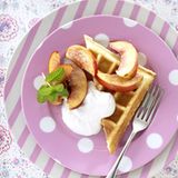 Nektarinenwaffeln