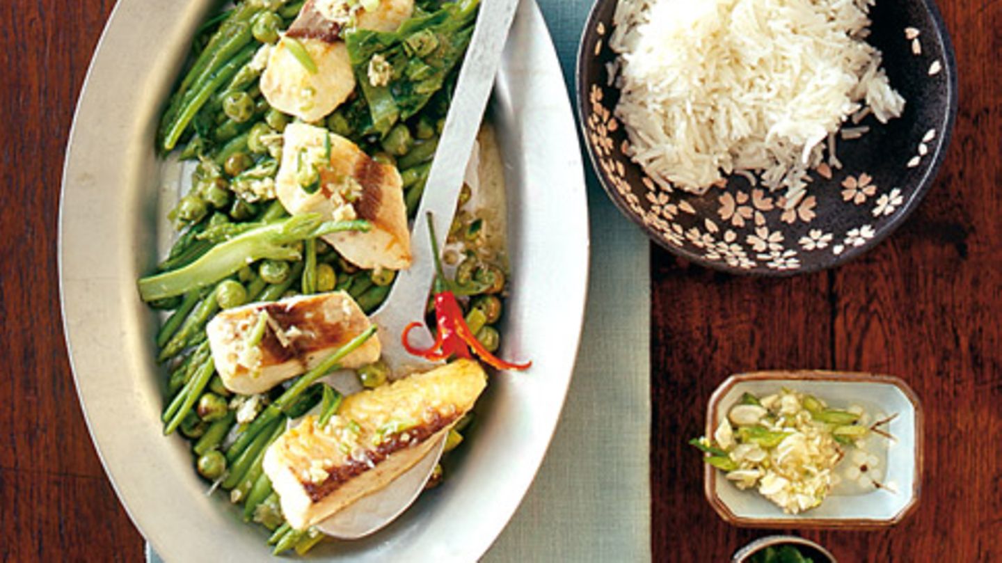 Fisch-Curry mit Ingwer-Vinaigrette Rezept