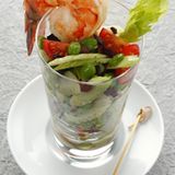 Bohnensalat mit Gambas