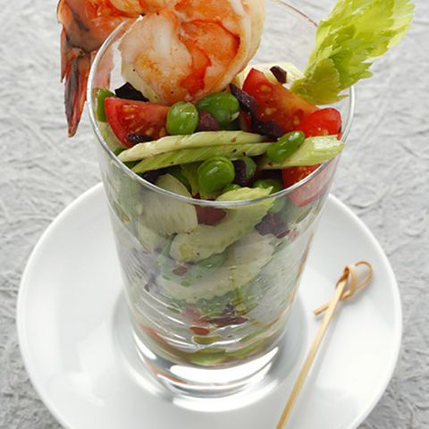 Bohnensalat mit Gambas