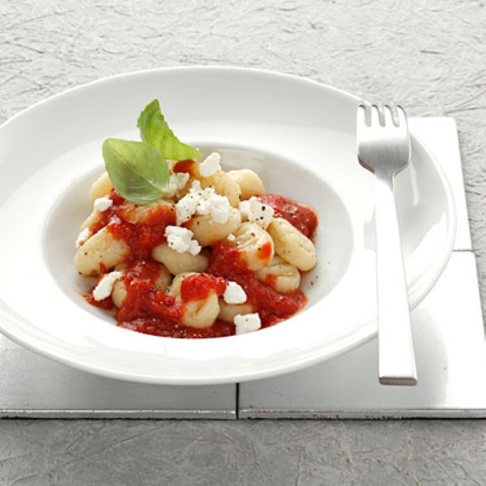 Gnocchi mit Tomaten-Ricotta-Sauce
