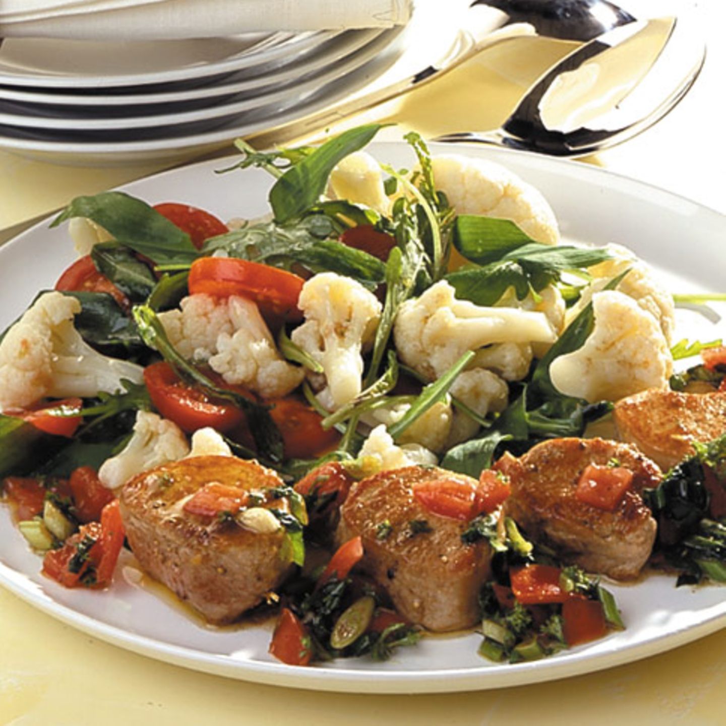 Blumenkohlsalat mit Bärlauch-Vinaigrette