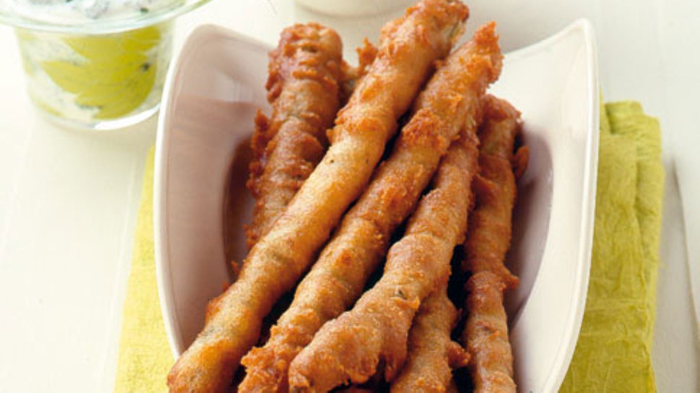 Grüner Spargel im Appenzeller Käseteig Rezept