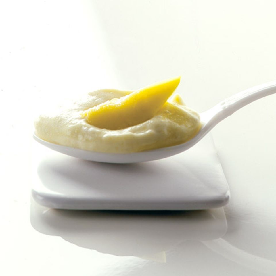 Vanille-Joghurtcreme mit Mango