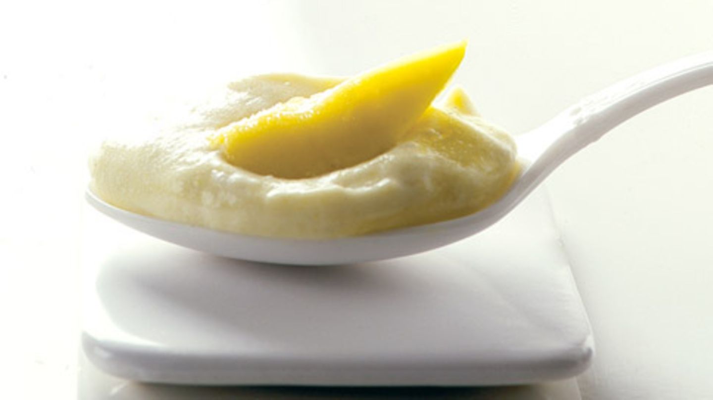Vanille-Joghurtcreme mit Mango Rezept