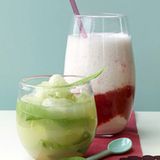 Grapefruit-Gin mit Melone und Verbene
