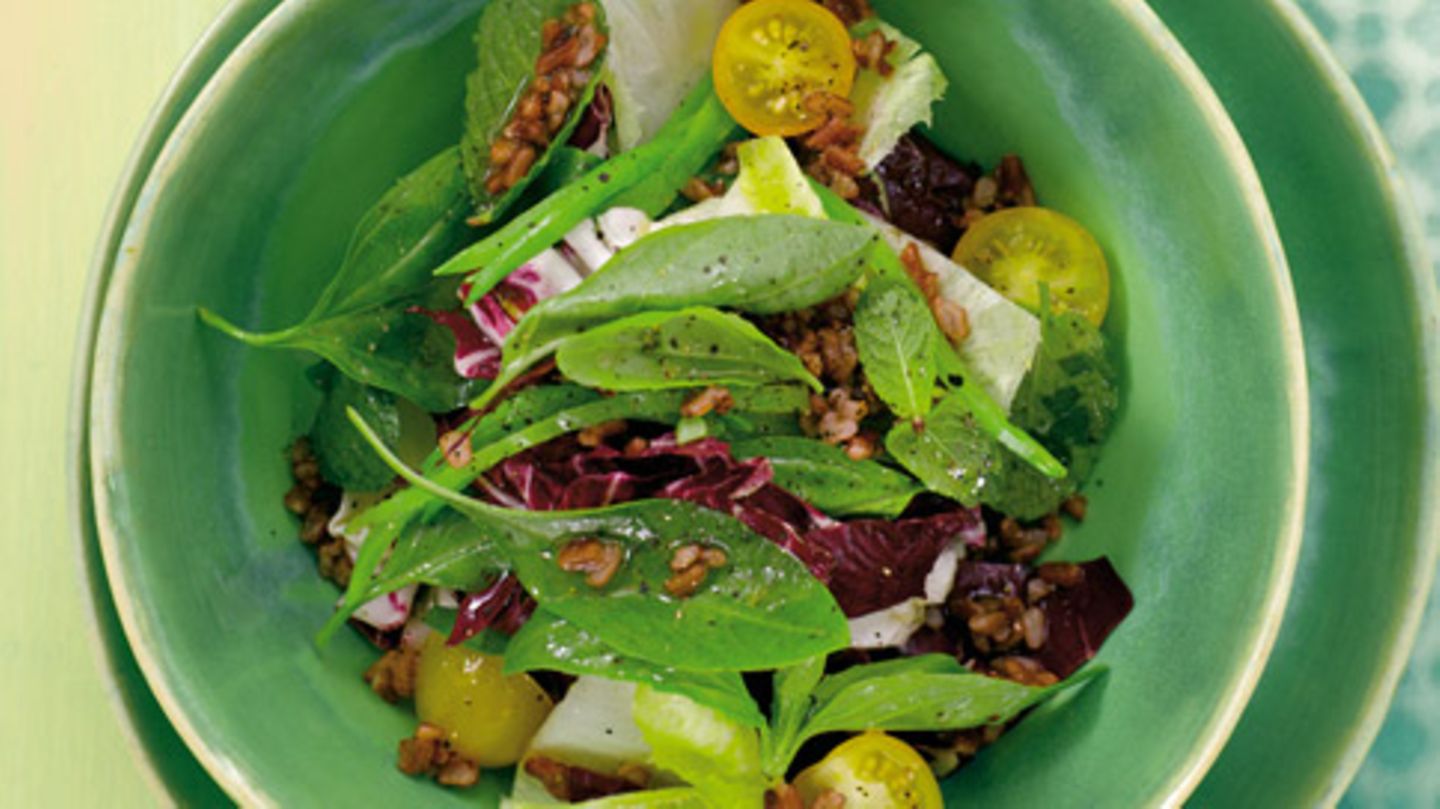 Camargue-Reissalat mit Zuckerschoten Rezept