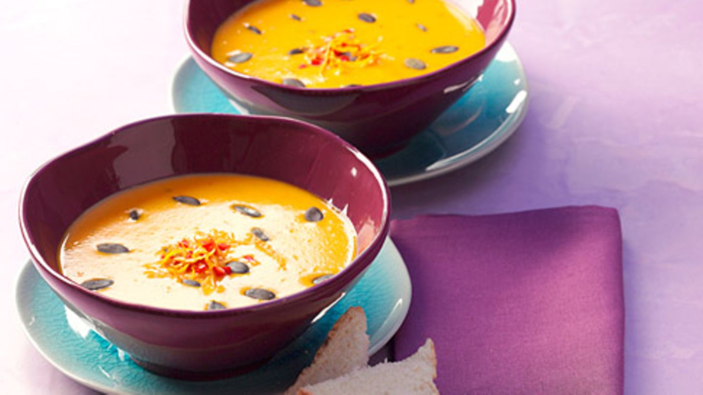 Kürbissuppe mit Orangengremolata Rezept