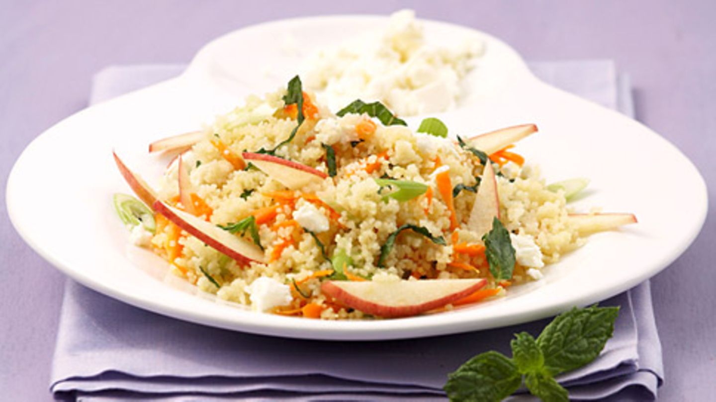 Apfel-Möhren-Couscous Rezept