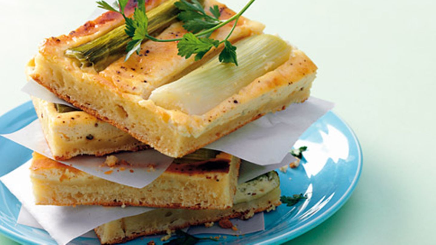 Porree-Käsekuchen Rezept