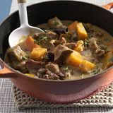 Schweinegulasch mit Kürbis