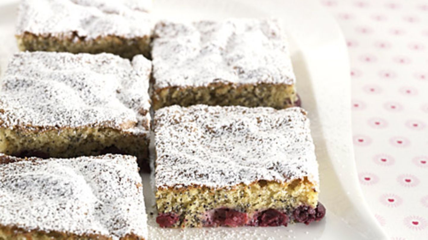 Kirschkuchen mit Mohn Rezept