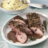 Frischlingsrücken mit Polenta