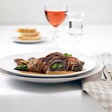 Kalbsfilet-Rouladen mit grünem Spargel