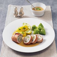 Puten-Rouladen mit Kerbel-Pesto