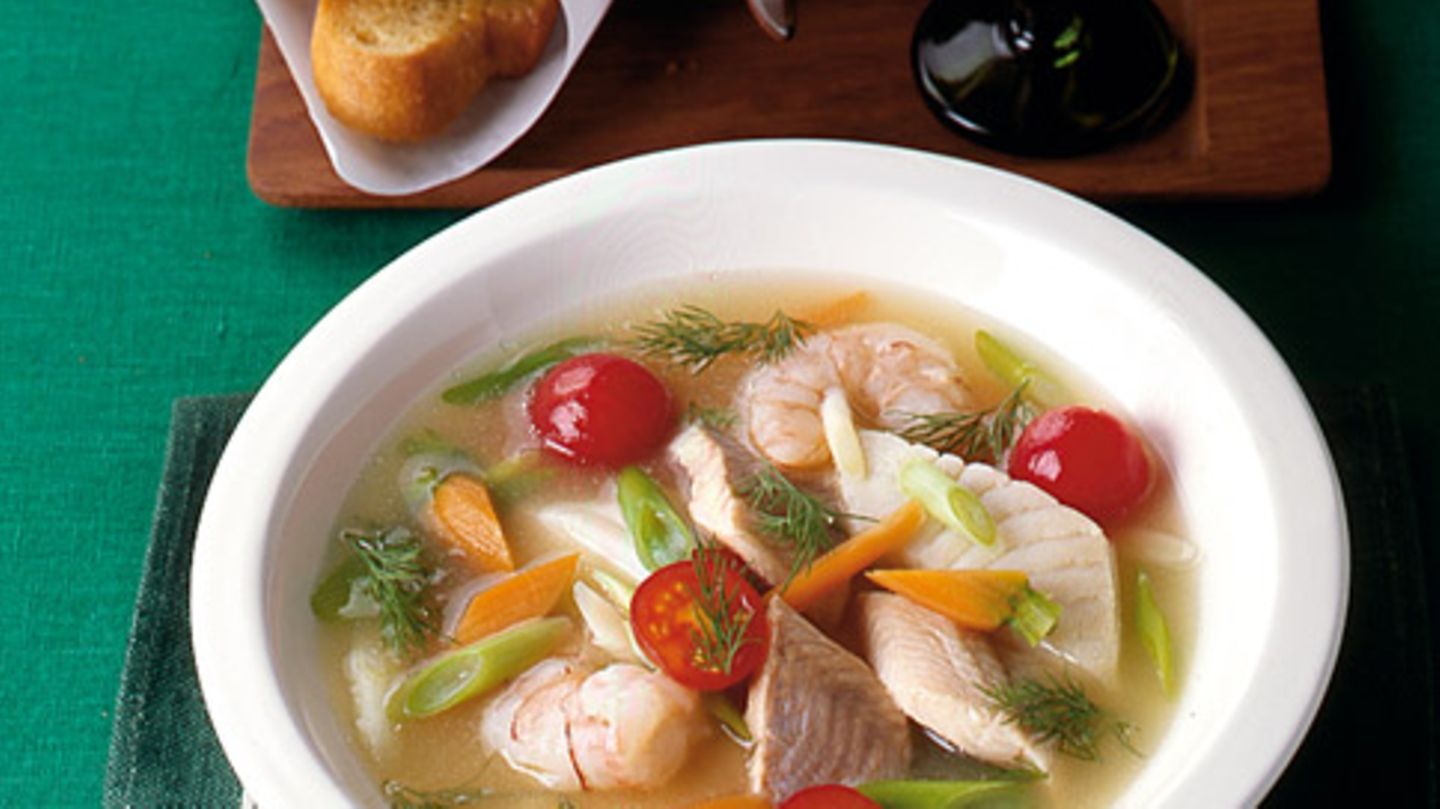 Fischsuppe mit Aioli Rezept