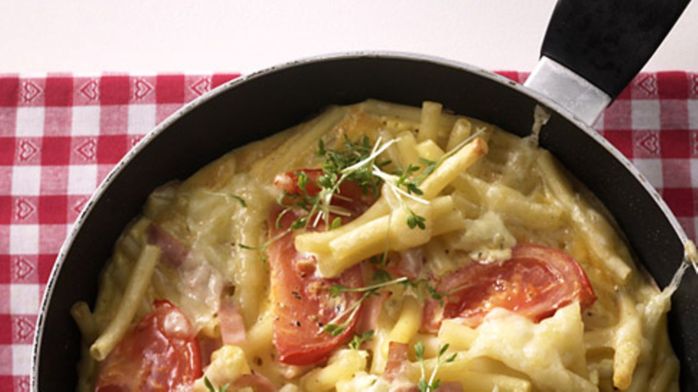 Bauernfrühstück mit Nudeln Rezept