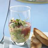 Fischsalat im Glas