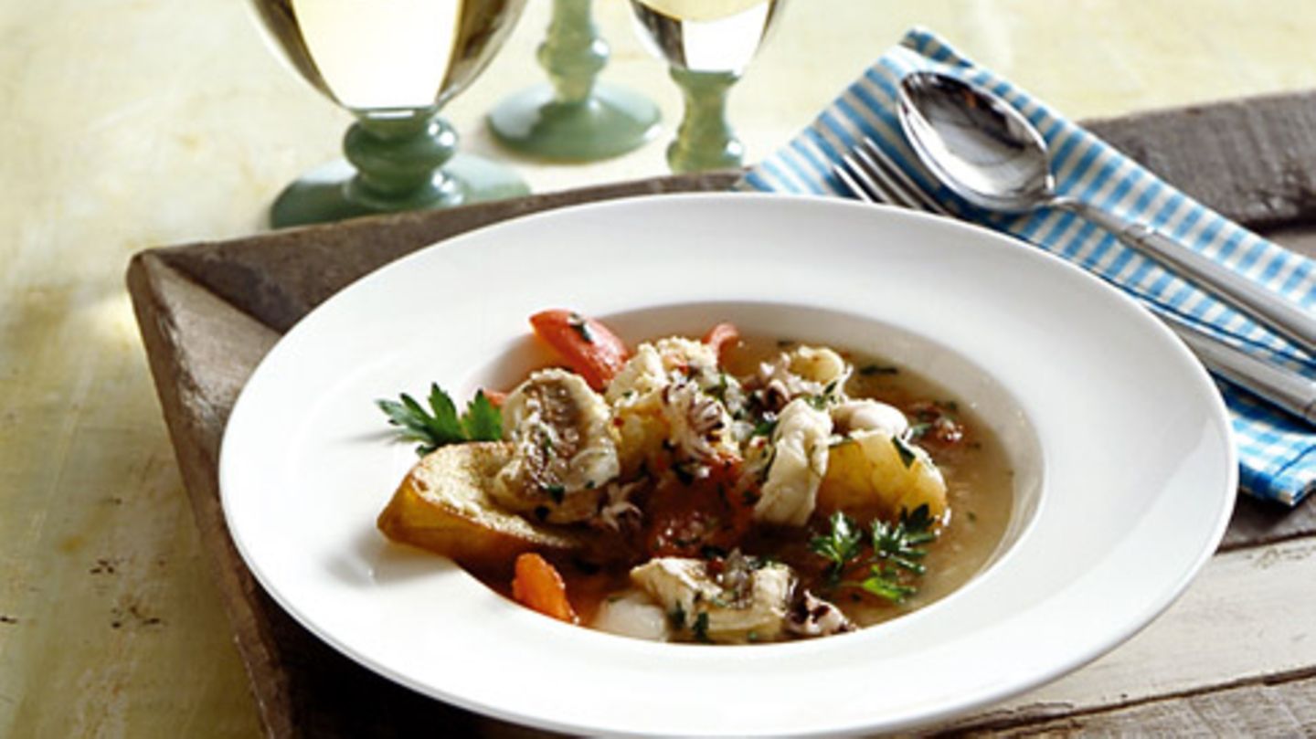 Fisch-Eintopf alla livornese Rezept