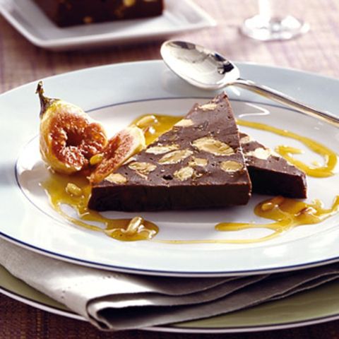 Torrone mit Feigenkompott