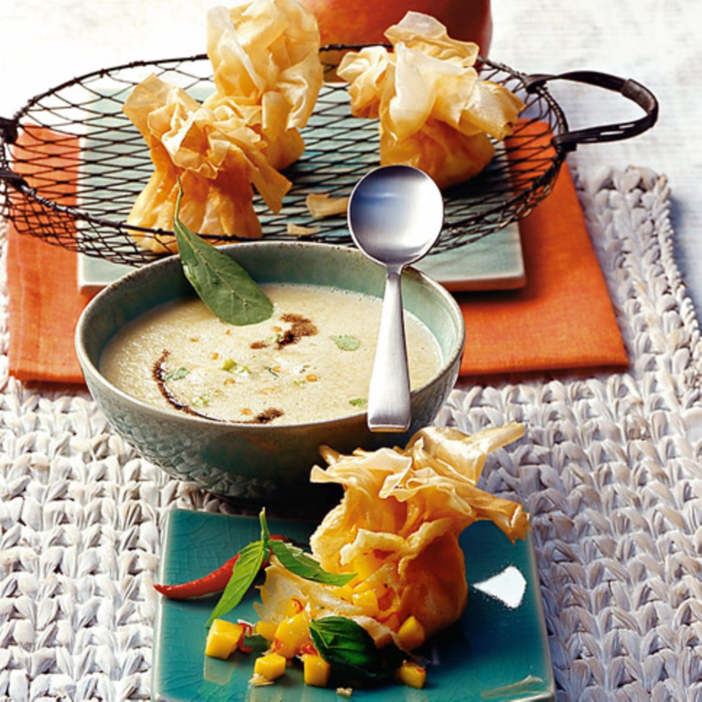 Linsencremesuppe