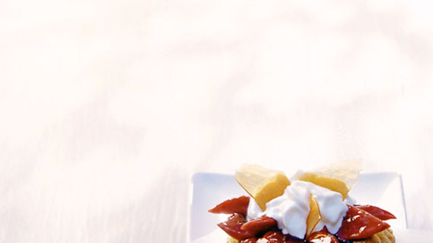 Catalan-Törtchen mit Feigen-Sherry-Ragout Rezept