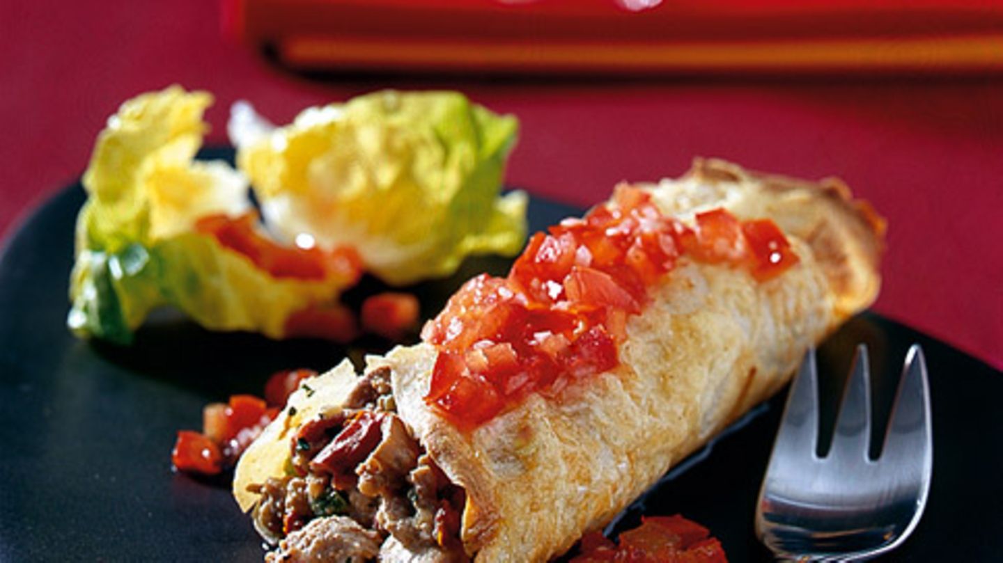 Palatschinken mit Kalbshaché Rezept