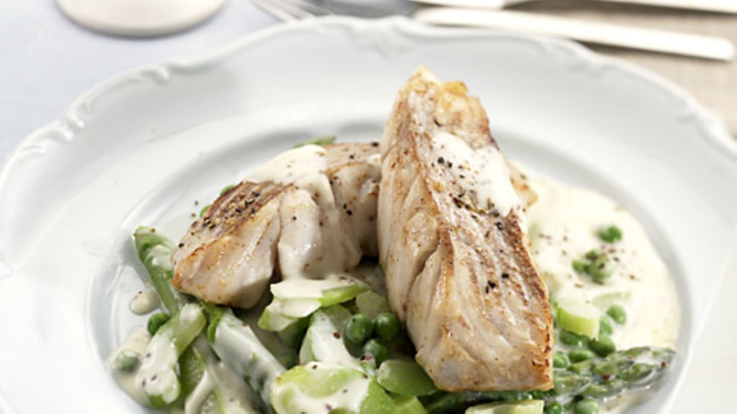 Seelachs mit Senfgemüse Rezept