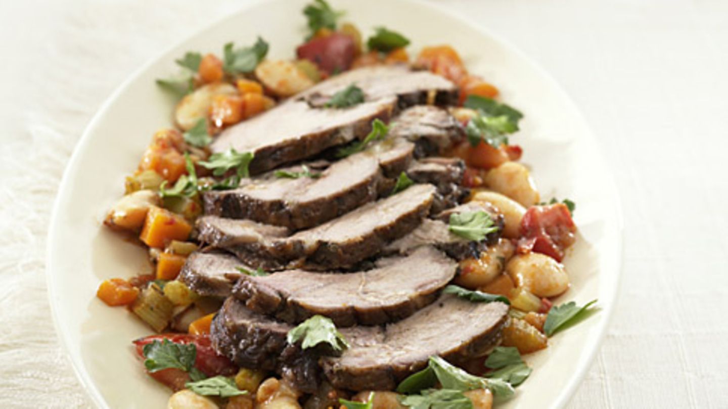 Geschmorte Lammkeule Rezept