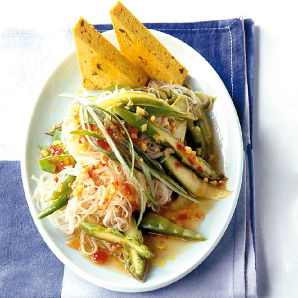 Spargelsalat mit Tofu