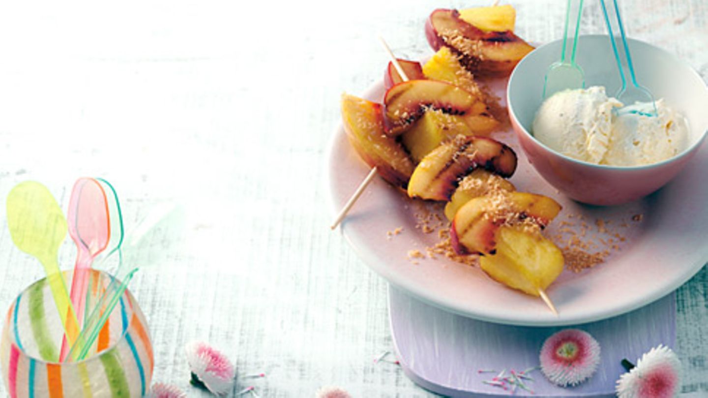 Obstspieße mit Kokos Rezept