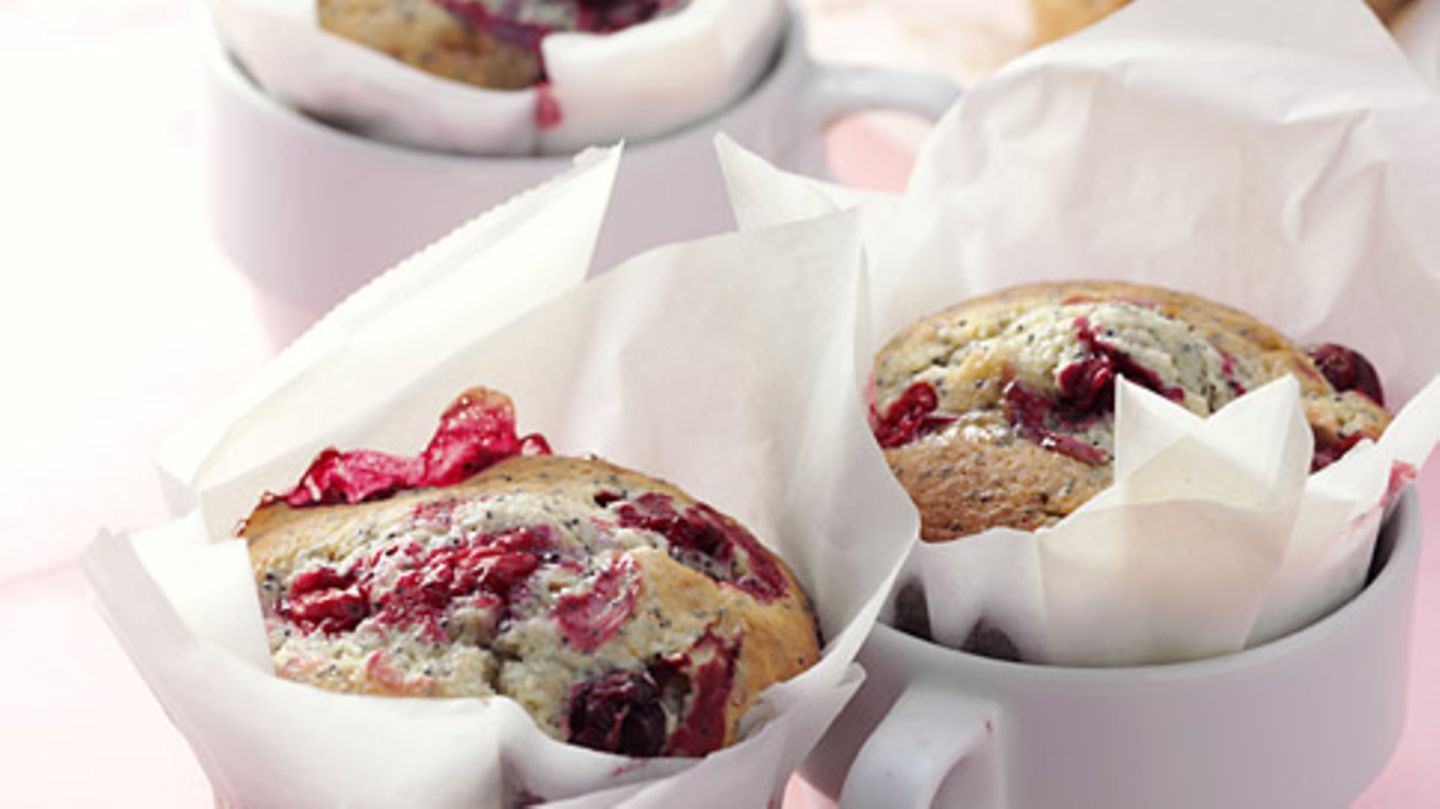 Cranberry-Mohn-Tassenkuchen Rezept