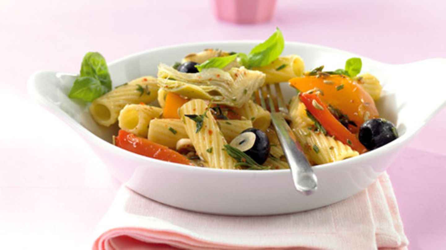 Tortiglioni mit Antipasti-Gemüse Rezept