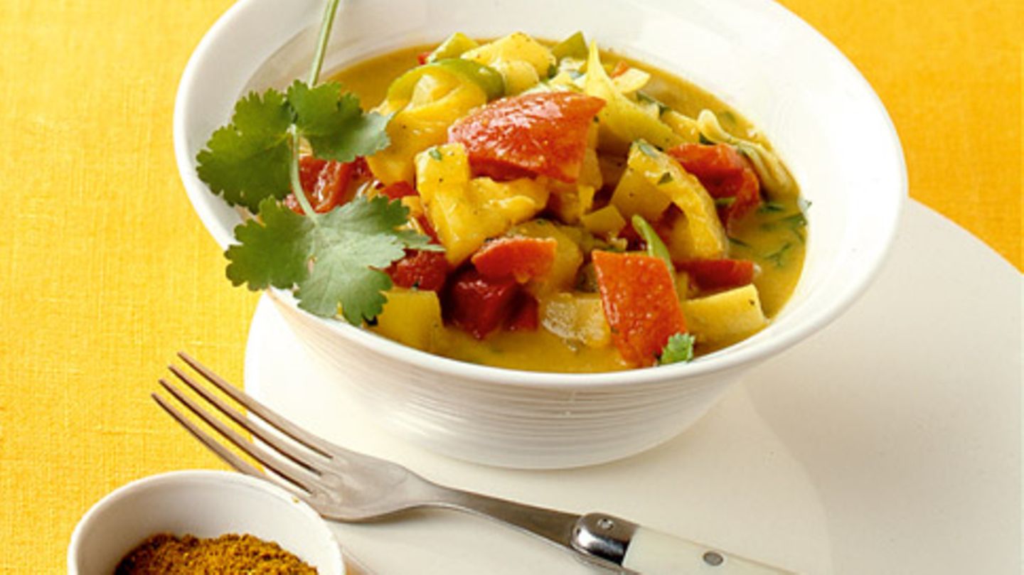 Paprikacurry mit Kokosmilch Rezept