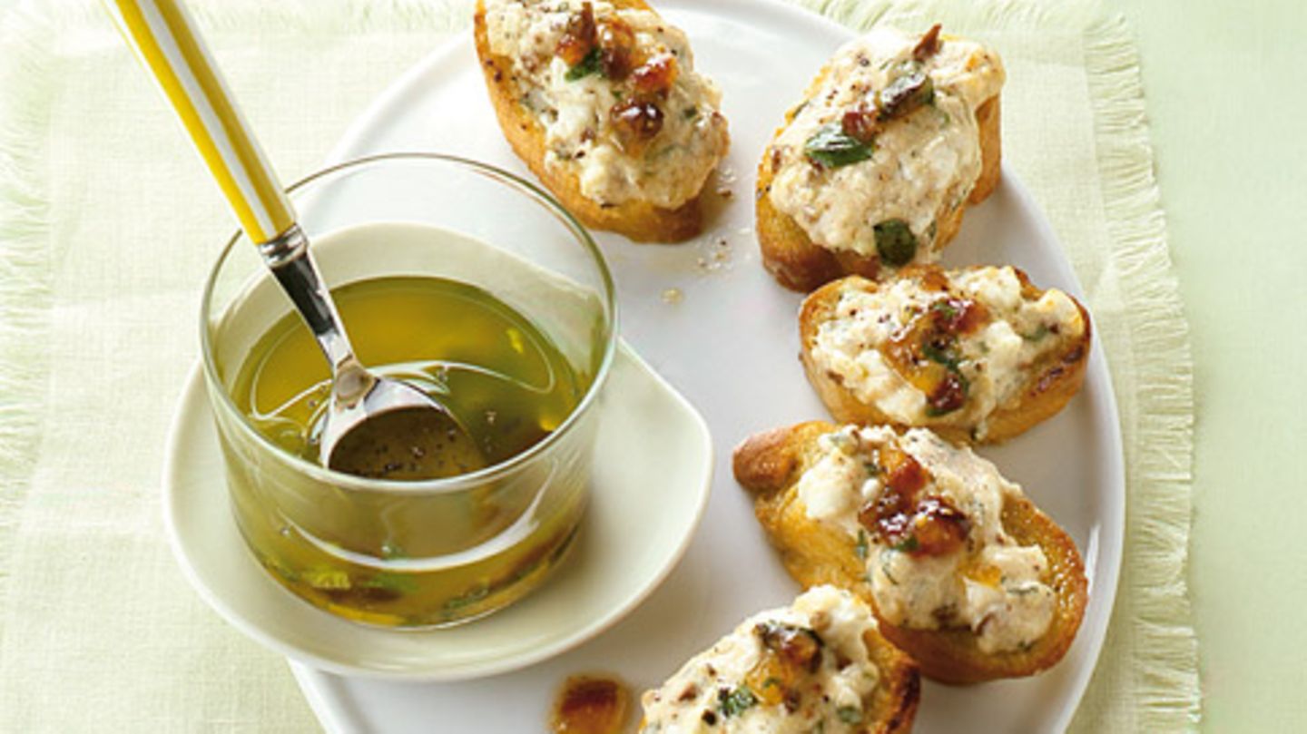 Crostini mit Ziegenkäsecreme Rezept