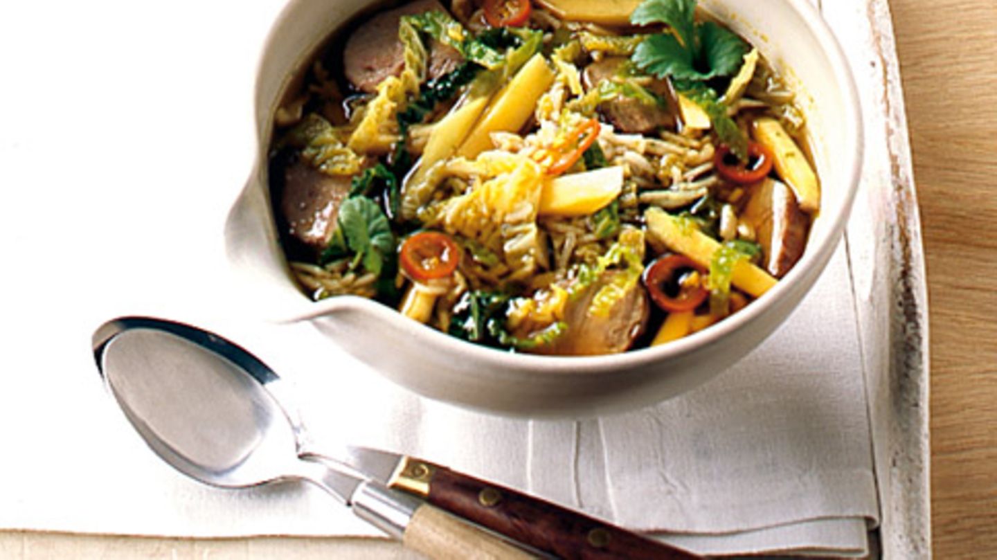 Wirsingeintopf mit Ente Rezept
