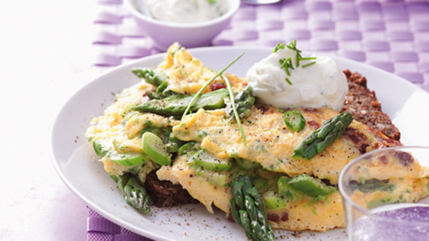 Spargelrührei mit Sour Cream Rezept