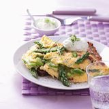 Spargelrührei mit Sour Cream