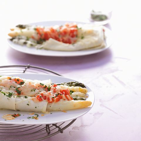 Spargel im Lasagneblatt