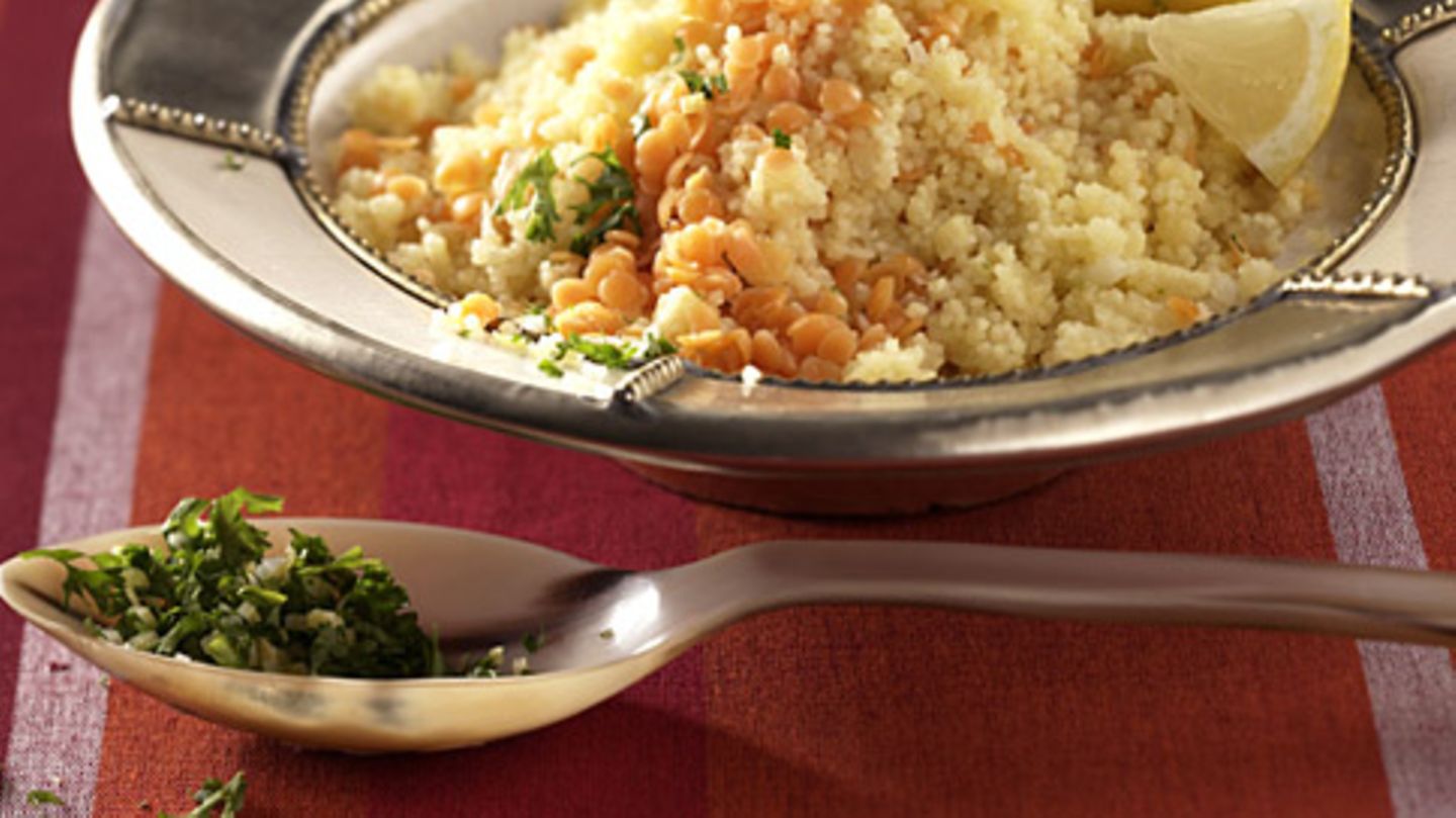 Zitronen-Linsen-Couscous Rezept - [ESSEN UND TRINKEN]